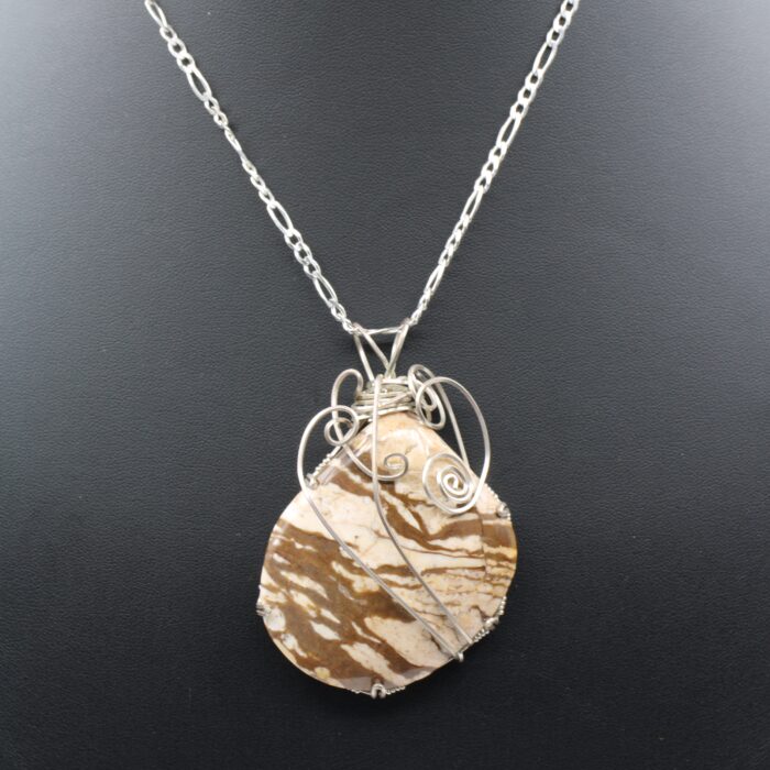 Lace Agate Pendant in SS